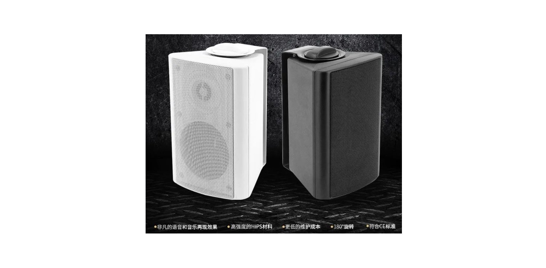 室內時款壁掛音箱（定壓、黑色/白色）